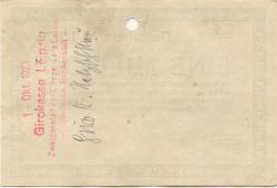 Oelsnitz und Leipzig - Patz, Hermann, Teppichfabrik - 18.8.1923 - 1 Million Mark