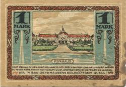 Oeynhausen (Bad) - Klütsch, W., Fürstenhof, Westkorso - - 1.10.1922 - 1 Mark