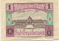 Oeynhausen (Bad) - Städtische Sparkasse - - 30.6.1921 - 1 Mark