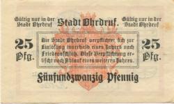Ohrdruf - Stadt - 1.5.1917 - 25 Pfennig