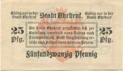 Ohrdruf - Stadt - 1.5.1917 - 25 Pfennig