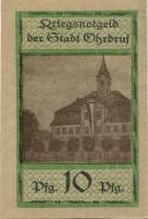 Ohrdruf - Stadt - 1.10.1918 - 10 Pfennig