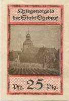 Ohrdruf - Stadt - 1.10.1918 - 25 Pfennig