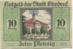 Ohrdruf - Stadt - 1.7.1919 - 10 Pfennig