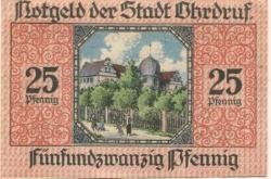 Ohrdruf - Stadt - 1.7.1919 - 25 Pfennig