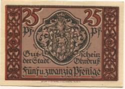 Ohrdruf - Stadt - 1.3.1921 - 25 Pfennig