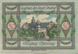 Ohrdruf - Stadt - 1.3.1921 - 50 Pfennig