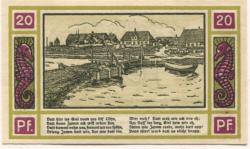 Oland (Hallig) (heute: Langeneß) - Gemeinde - 22.8.1921 - 1.5.1922 - 20 Pfennig