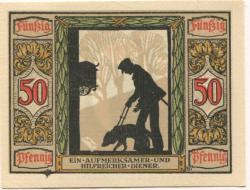 Oldenburg - Deutscher Verein für Sanitätshunde, Ritterstr. 2 - 1921 - 50 Pfennig