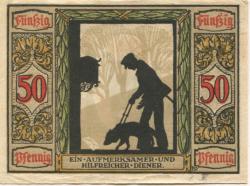 Oldenburg - Deutscher Verein für Sanitätshunde, Ritterstr. 2 - 1921 - 50 Pfennig