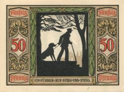 Oldenburg - Deutscher Verein für Sanitätshunde, Ritterstr. 2 - 1921 - 50 Pfennig