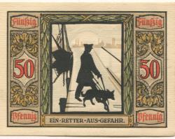 Oldenburg - Deutscher Verein für Sanitätshunde, Ritterstr. 2 - 1921 - 50 Pfennig