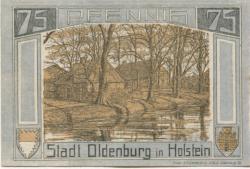 Oldenburg - Stadt - 1.4.1921 - 1.1.1922 - 75 Pfennig