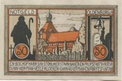 Oldenburg - Stadt - - 1.1.1922 - 50 Pfennig