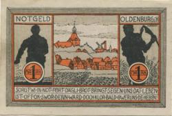 Oldenburg - Stadt - - 1.1.1922 - 1 Mark