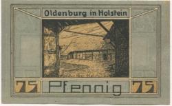 Oldenburg - Iwersen, I., Manufaktur-, Kolonial- und Materialwarenhandlung, Schuhstr. 36 - - 31.12.1921 - 75 Pfennig 