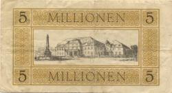 Opladen - Kreis Solingen - 28.8.1923 - 5 Millionen Mark