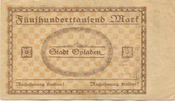 Opladen (heute: Leverkusen) - Stadt - 15.8.1923 - 500000 Mark