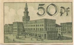 Oppeln (heute: PL-Opole) - Stadt - -- - 50 Pfennig