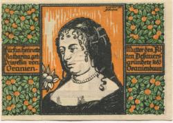 Oranienbaum - Stadt - - 31.3.1922 - 50 Pfennig