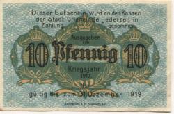 Orlamünde - Stadt - 1917 - 31.12.1919 - 10 Pfennig