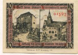 Orlamünde - Stadt - 2.9.1920 - 10 Pfennig