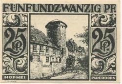 Paderborn - Stadt - 10.11.1921 - 25 Pfennig 