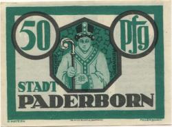 Paderborn - Stadt - 10.11.1921 - 50 Pfennig 