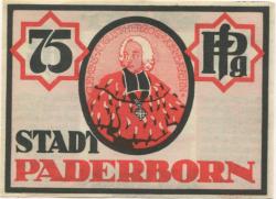 Paderborn - Stadt - 10.11.1921 - 75 Pfennig 