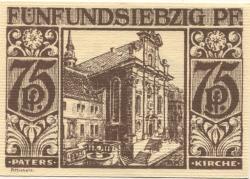 Paderborn - Stadt - 10.11.1921 - 75 Pfennig 