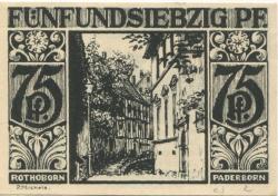Paderborn - Stadt - 10.11.1921 - 75 Pfennig 