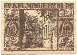 Paderborn - Stadt - 10.11.1921 - 75 Pfennig 