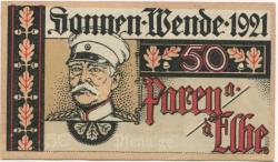 Parey (heute: Elbe-Parey) - Spar- und Creditbank - (21.6.)1921 - 1.4.1922 - 50 Pfennig 