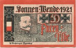 Parey (heute: Elbe-Parey) - Spar- und Creditbank - (21.6.)1921 - 1.4.1922 - 50 Pfennig 