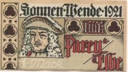 Parey (heute: Elbe-Parey) - Spar- und Creditbank - (21.6.)1921 - 1.4.1922 - 1 Mark 