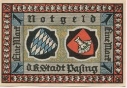 Pasing (heute: München)  - Stadt - 1.12.1918 - 1 Mark 