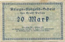 Passau - Stadt - Oktober 1918 - 1.2.1919 - 20 Mark