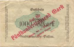 Passau - Stadt - 11.8.1923 - 500000 Mark
