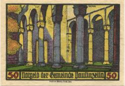 Paulinzella (heute: Königsee) - Gemeinde - - 1.3.1922 - 50 Pfennig