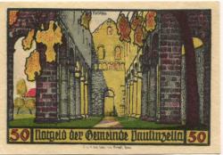 Paulinzella (heute: Königsee) - Gemeinde - - 31.3.1922 - 50 Pfennig