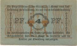 Penzig (heute: PL-Piensk) - Tietze & Seidensticker, Glasfabrik Marienhütte - -- - 4 Pfennig