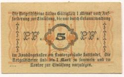 Penzig (heute: PL-Piensk) - Tietze & Seidensticker, Glasfabrik Marienhütte - -- - 5 Pfennig