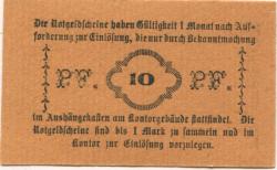 Penzig (heute: PL-Piensk) - Tietze & Seidensticker, Glasfabrik Marienhütte - -- - 10 Pfennig