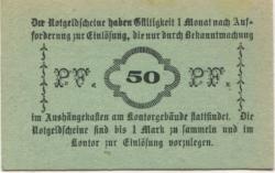 Penzig (heute: PL-Piensk) - Tietze & Seidensticker, Glasfabrik Marienhütte - -- - 25 Pfennig