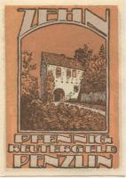 Penzlin - Stadt - - 31.5.1922 - 10 Pfennig