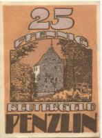 Penzlin - Stadt - - 31.5.1922 - 25 Pfennig
