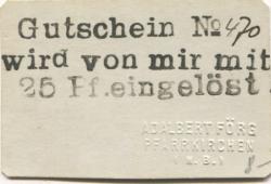 Pfarrkirchen - Förg, Adalbert - 1920 - 25 Pfennig