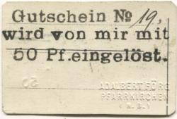 Pfarrkirchen - Förg, Adalbert - 1920 - 50 Pfennig