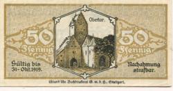 Pfullendorf - Stadt - 3.10.1917 - 31.10.1919 - 50 Pfennig