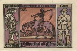 Philippsthal - Gemeinde - 1.10.1921 - 1 Mark